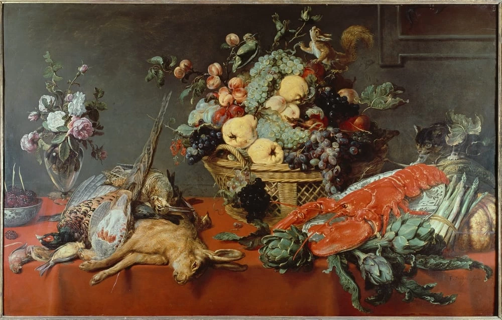 Natura morta con cesto di frutta e selvaggina - Köln, Wallraf, Richartz, Museum